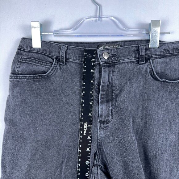 Lee Straight Leg Jeans Womens Size 12 Medium 3051813 Relaxed Fit Mid Rise Blue - Picture 8 of 12